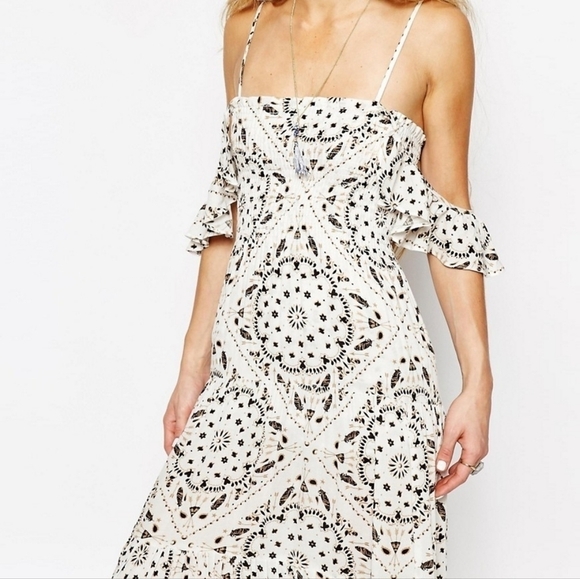 Jen's Pirate Booty Bandana Angel Print Slipper Maxi Dress XS - Picture 3 of 9